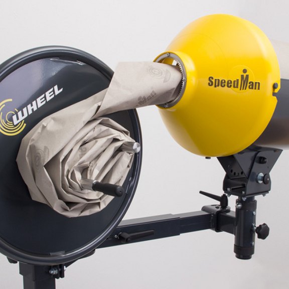 Besonders einfache Handhabung mit dem SpeedMan® Wheel 